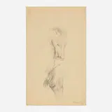 Yiannis Nomikos, Horse heads, 1989, graphite on paper