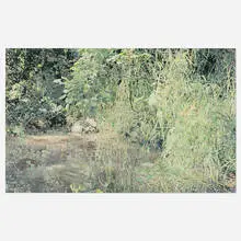 William Nichols, Overhanging Foliage - Greenbay Creek, 1981, acrylic on canvas