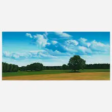Jay Paul Bell, Highway Landscape #510, 1989, oil on canvas