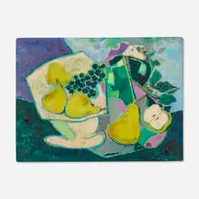 Jean de Botton, Untitled (Still-Life with Grapes, Pears and Apples), 1961, oil on canvas