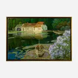 Tingbo Guang, The Green Pond, 1992, oil on canvas