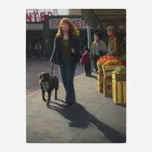 Robert Duncan, At the Market, 2009, oil on canvas