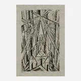 Lyonel Feininger, The Cathedral, 1919, woodcut