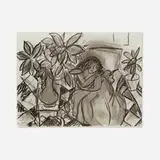 Untitled (from the Dessins: Themes and Variations portfolio) by Henri Matisse, photomechanical facsimile, sold Jul 2025