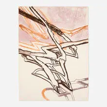 Untitled by Richard Hunt, 1970, lithograph in colors, sold Jul 2025