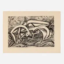 Ross Eugene Braught, Road Grader, 1931, lithograph