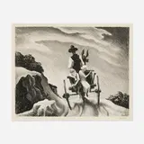Goin' Home by Thomas Hart Benton, 1937, lithograph, sold Jul 2025