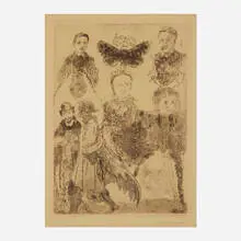 James Ensor, Petites figures bizarres, 1888, etching