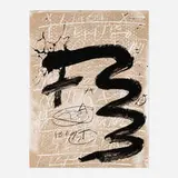Antoni Tàpies, Untitled (from the Columbus: In Search of a New Tomorrow portfolio), 1992, screenprint in colors