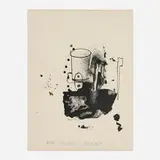 Jim Dine, Untitled (The Paris Review), lithograph with stencil