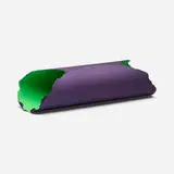 Dan Flavin, Guggenheim Tondo, 1992, double-sided mezzotint in purple and green (one on each side) on handmade paper, the full sheet rolled and fastened with a single stitch (as issued)