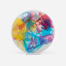 Robert Rauschenberg, Revolver (from the Artists & Photographs portfolio), 1970, screenprint in colors on acrylic