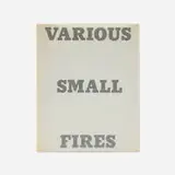 Ed Ruscha, Various Small Fires and Milk, 1964 / 1970, black offset printing with yellow varnish tint overprint on 100 lb. white Vicksburg Vellum text paper