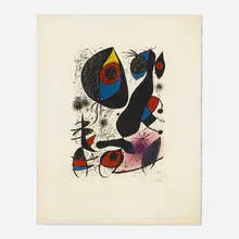 Miró à l'Encre by Joan Miró, 1972, lithograph in colors on Arches, sold Apr 2026