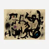 Homentage à Joan Prats by Joan Miró, 1975, lithograph in colors, sold Apr 2026