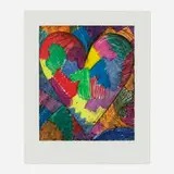 Jim Dine, A Beautiful Heart, 1996, etching and aquatint with power-tool drypoint in colors on Hahnemühle