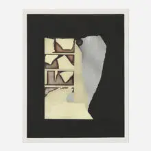 Louise Nevelson, Presenza grafica - Silver, 1975, etching and aquatint in colors with metallic foil on Fabriano Rosaspina