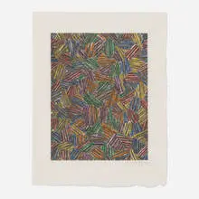 Jasper Johns, Cicada II, 1979-81, screenprint in colors on Kurotani Hosho