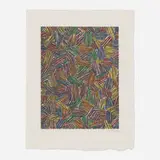 Jasper Johns, Cicada II, 1979-81, screenprint in colors on Kurotani Hosho