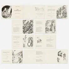 William Shakespeare: The Tempest by Marc Chagall, 1975, lithograph on Arches, sold Apr 2026