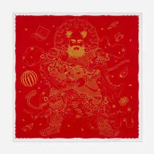 Ai Weiwei, Guardian, 2024, 2 colour silkscreen with a metallic glitter base layer, printed on 410gsm Somerset Tub Sized Radiant White paper