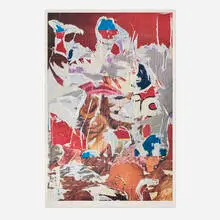 Rotella, Le main de la liberté, 1991, offset lithograph in colors in paper collaged on Arches