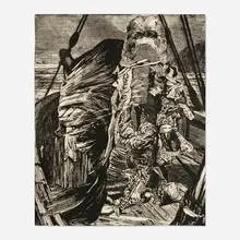 Bruce Conner, Image V (from The Dennis Hopper One Man Show, Volume I), 1971, photoetching