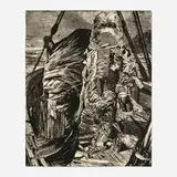 Bruce Conner, Image V (from The Dennis Hopper One Man Show, Volume I), 1971, photoetching