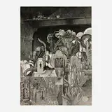 Bruce Conner, Image III (from The Dennis Hopper One Man Show, Volume II), 1972, photoetching