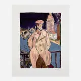 Bob Dylan, Man On A Bridge (from the Drawn Blank series), 2011, offset lithograph in colors on Hahnemühle 350gsm Museum Etching