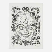 Self Portrait (SF-051) by Sam Francis, 1976, lithograph on BFK Rives, sold Apr 2026