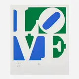 Robert Indiana, Love (from The Book of Love: Art & Poetry booklet), 1996, screenprint in colors