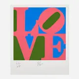 Robert Indiana, Love (from The Book of Love: Art & Poetry booklet), 1996, screenprint in colors