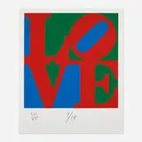 Robert Indiana, Love (from The Book of Love: Art & Poetry booklet), 1996, screenprint in colors