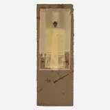 Robert Rauschenberg, Untitled (from the Shirtboards, Morocco, Italy '52 portfolio), 1991, mixed media print in colors with collage on handmade and heavy board paper