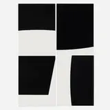 Ellsworth Kelly, Four works from Un coup de dés jamais n'abolira le hasard (by Stéphane Mallarmé)