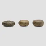 Native American, Collection of three discoidals (Chunkey stones), granite