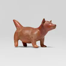 Colima, Standing dog with spouted tail, earthenware