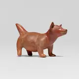 Colima, Standing dog with spouted tail, earthenware