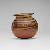 Coclé, Polychrome pottery vessel, slip-decorated earthenware