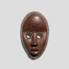 Dan, Gunyege mask, carved wood with patina