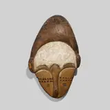 Fang, Ngil mask, carved and patinated wood, kaolin