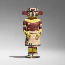 Hopi Tribe, Katsina doll, carved and painted wood