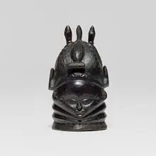 Mende, Helmet mask, carved wood
