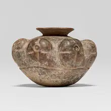 Colima, Peyote Button vessel, earthenware