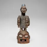 Yoruba, Epa helmet mask, carved wood, pigment