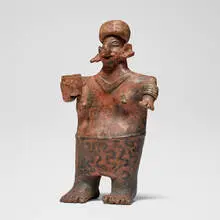 Nayarit, Standing female figure, terracotta
