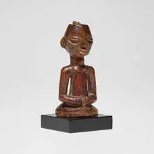 Pende, Power figure with charge, carved wood