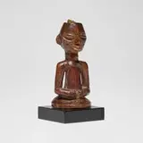 Pende, Power figure with charge, carved wood