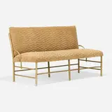 Warren McArthur, Settee, c. 1933, anodized aluminum, upholstery